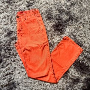 GAP - Lived In Slim Chinos - soft wear (Chimney Red)